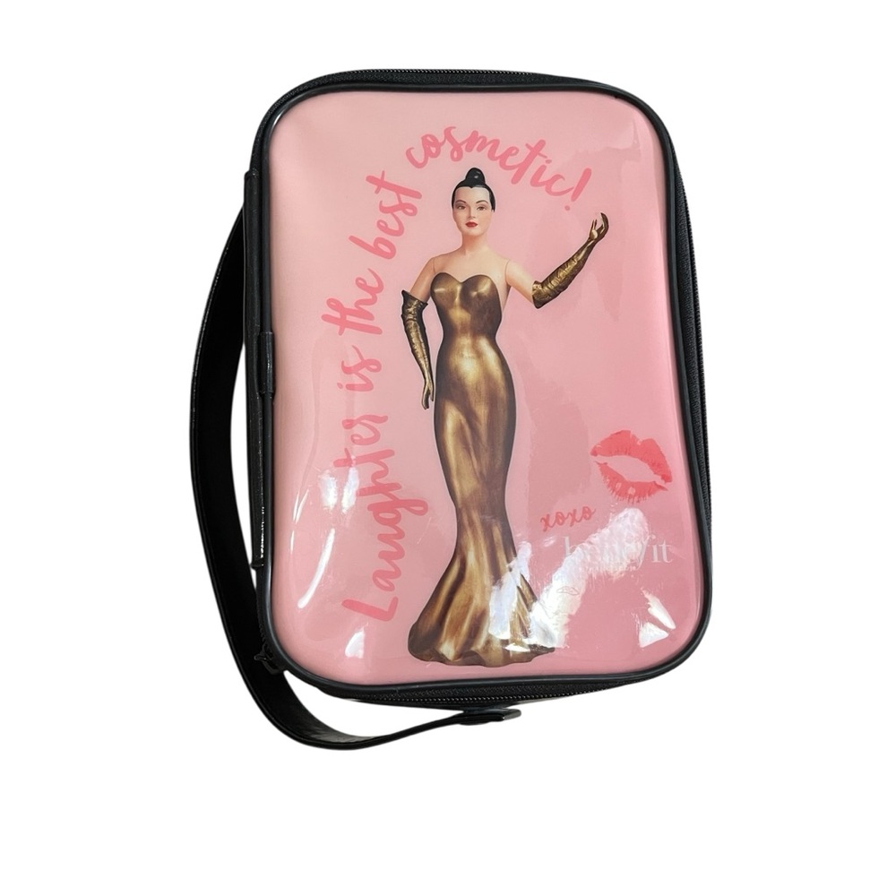 💋 Vintage Benefit Cosmetics Train Case – “Laughter is the Best Cosmetic” 💋